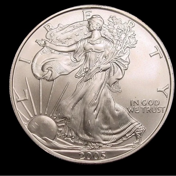 2005 American Silver Eagle 1 Troy oz. .999 Fine Silver Dollar Coin Uncirculated - Picture 3 of 12